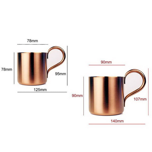 Copper Drum-Type Beer Cup