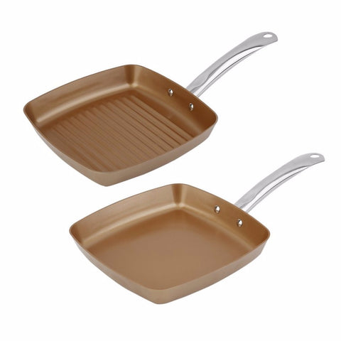 Copper Coating Bottom Frying Pan